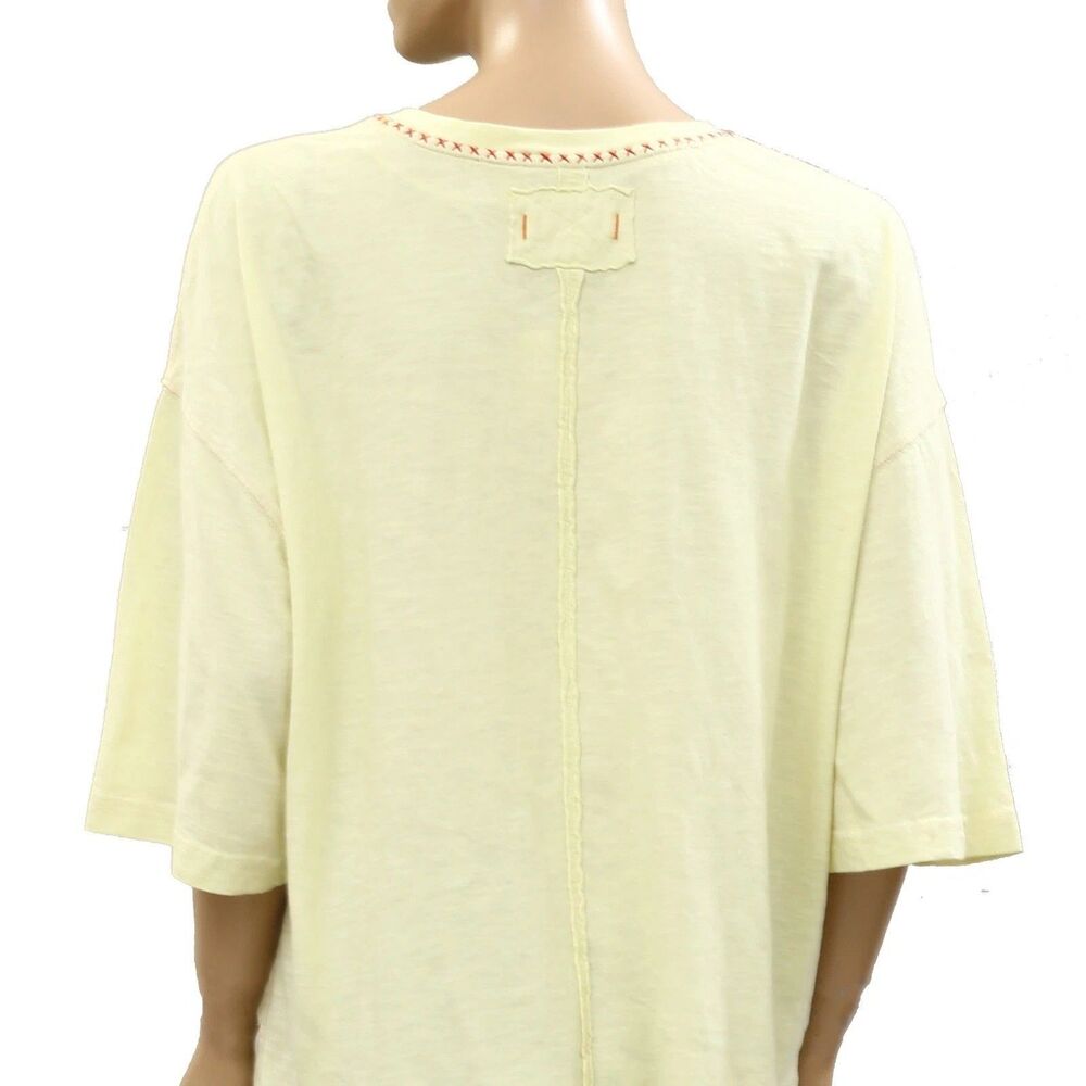Free People We The Free In Spring Tee Tunic Top Short Sleeves Printed S 286746 - Picture 6 of 6